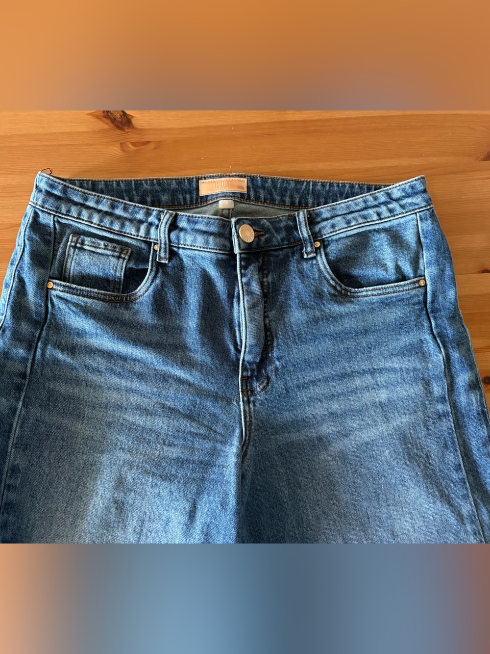 Kut From the Kloth Meg Fab Ab Wide Leg High Rise Jeans Size 10 - Picture 6 of 14